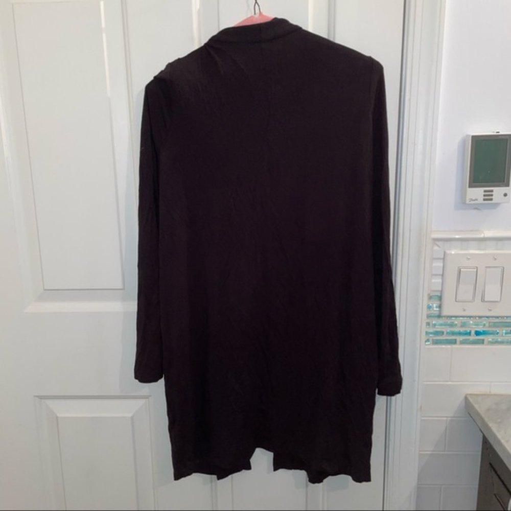 3/25 Motherhood Maternity black drape maternity cardigan long sleeve S NWT - Picture 7 of 7